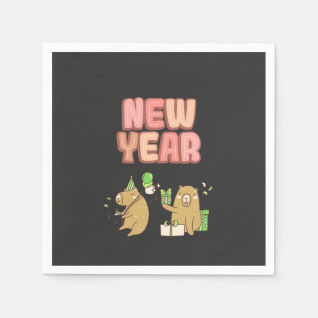 Skål på en ny start! pappersservett (Framsidan)