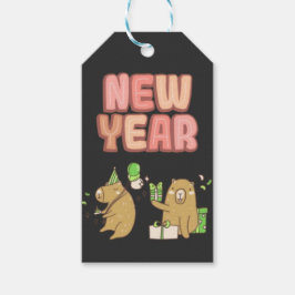 Skål på en ny start! presentetikett