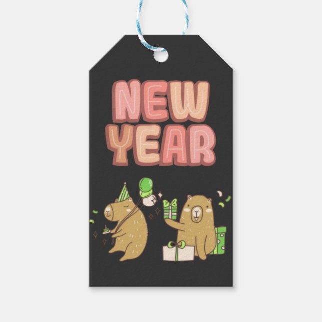 Skål på en ny start! presentetikett (Framsidan)