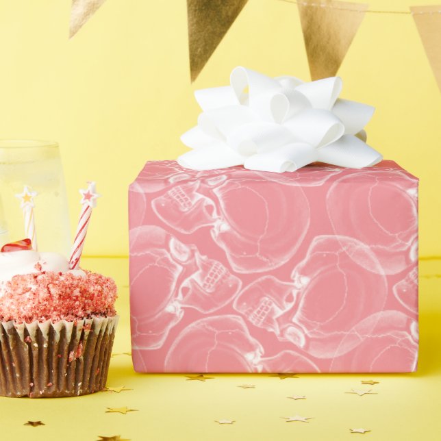 Skal på Pappra för radbyte av Rosa Presentpapper (Födelsedagsfest)