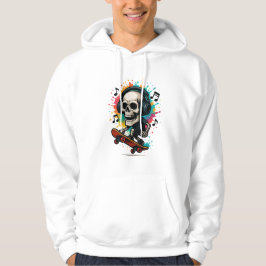Skal på skal med hörlurar - Music & Färg Sp Hoodie