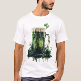 Skål på St. Patrick's Day! Beer Illustration T Shirt