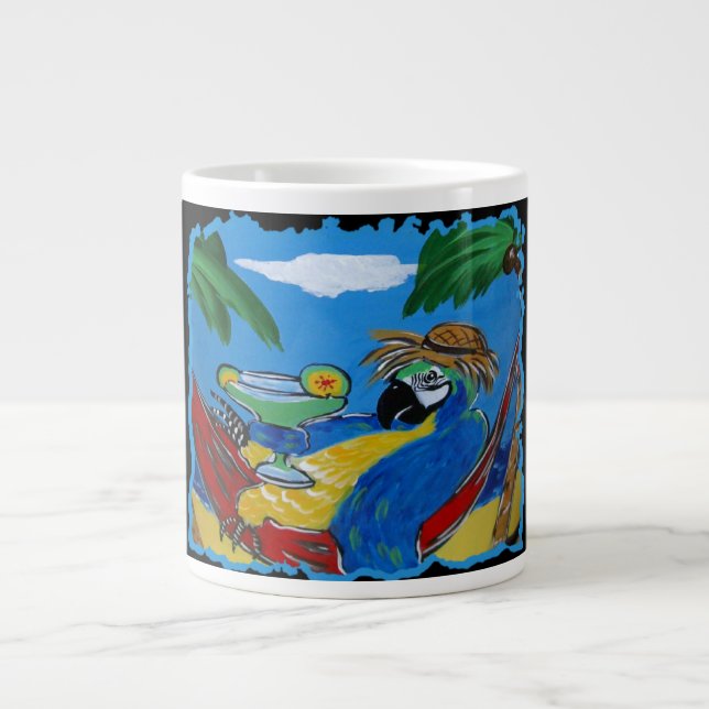 Skål! Party Parrot Mugg Jumbo Mugg (Framsidan)