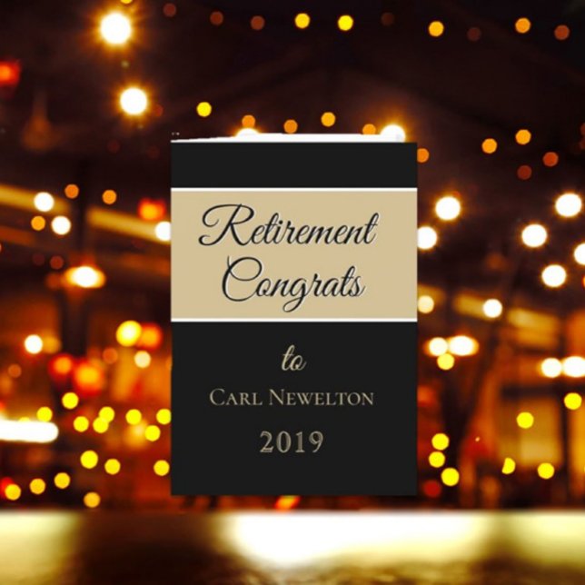 Skål, pensionera dig! Perfekt, anpassningsbar Pens Kort (Skapare uppladdad)