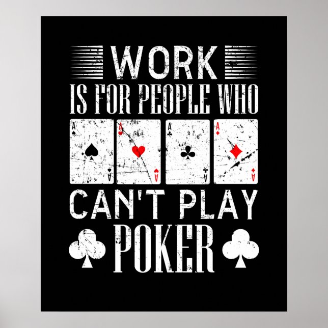 Skål pokerarbetsplats ord konstspelrum Casino Poster (Framsidan)