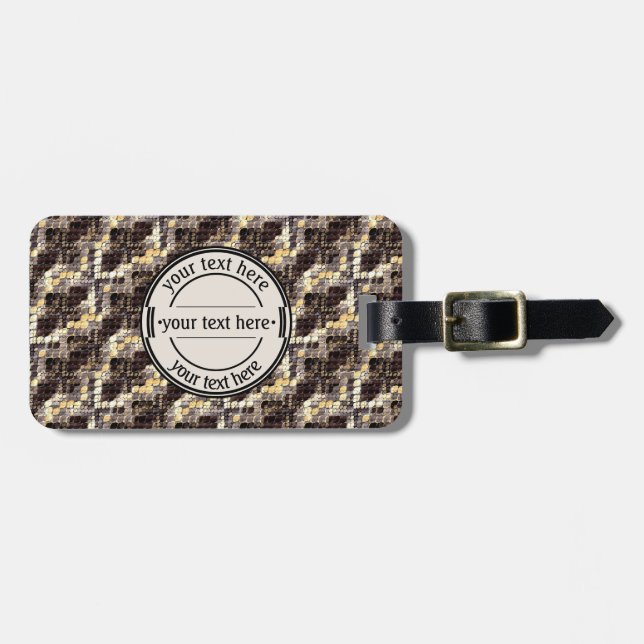 Skal, python, Anaconda, skinn, reptil, kroco Bagagebricka (Horisontell Framsida)