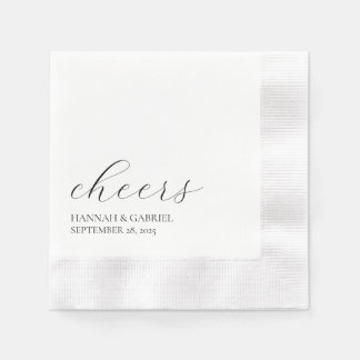 Skål! Rena och moderna Bröllop-blöjor Pappersservett