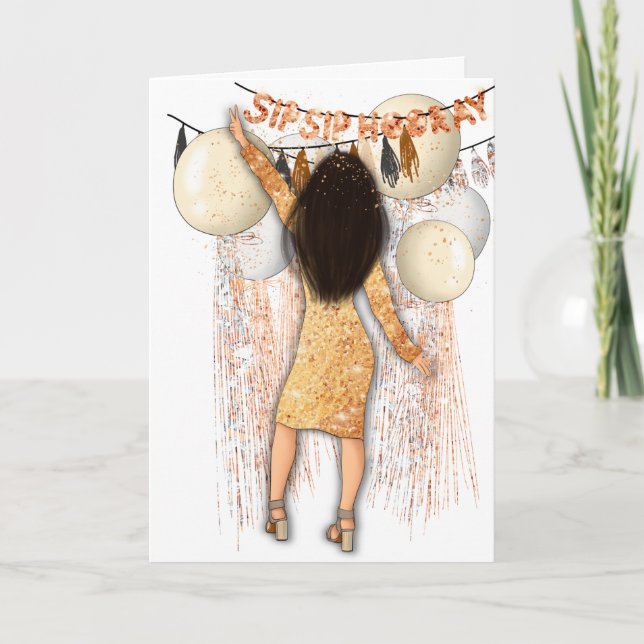 Skål Skål Horray Gott Nytt År Helgkort (Framsida)