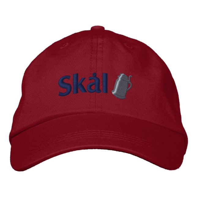 Skal! Skandinaviska dricksverktyg Broderad Keps (Framsida)