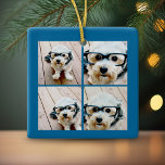 Skål! Skapa din egen Instagram Helgdag Collage Julgransprydnad Keramik<br><div class="desc">Använda 6 bilder för att göra ett unikt och trendig God jul memento. Om du vill flytta något runt klickar du på knappen Anpassa för att göra ändringar.</div>