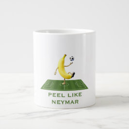 Skal som en mästare Rolig anpassad bananfotboll Jumbo Mugg