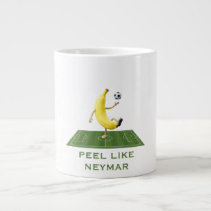 Skal som en mästare Rolig anpassad bananfotboll Jumbo Mugg
