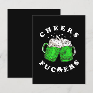 Skål St Patricks Day Öl Dryck Roligt OSA Kort