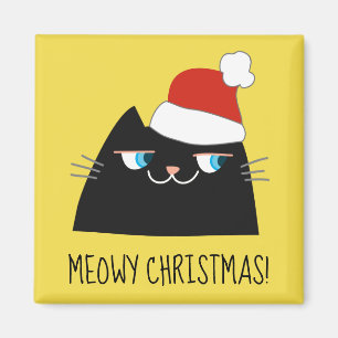 Skål, svart julklapp magnet
