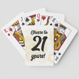 Skål till 21 år! casinokort