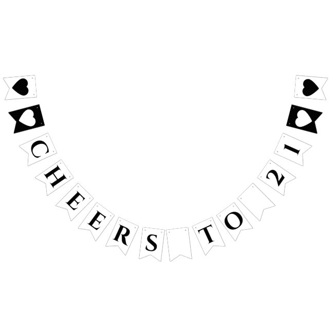 Skål till 21-dagars elegant som buntar flaggor (Alla)