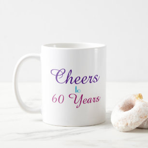 Skål till 60 års födelsedag kaffemugg