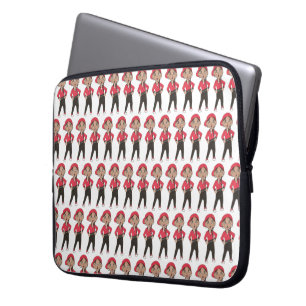 Skäl till Black Red Hip hop Dancer Dance Teacher Laptop Fodral