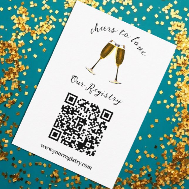 Skål till Bröllop-registret för glas av Kärlek-cha Tilläggskort (Skapare uppladdad)