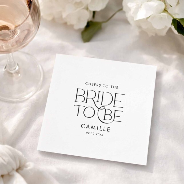 Skål till den blivande bruden  pappersservett (Cheers to the Bride to Be Paper napkin)