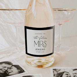 Skål till den framtida fru Bröllopsdusch Vin Etike