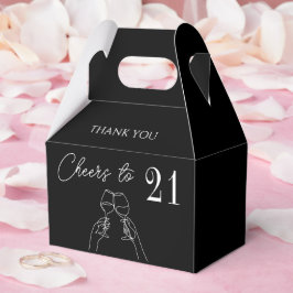 Skål till elegant på 21 år presentaskar