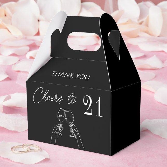 Skål till elegant på 21 år presentaskar (Bröllop)