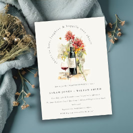 Skål till Förlovningen för Blommigt av den röda Gu Inbjudningar