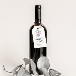 Skål till Kärlek | Vin Landsbyggsbröllop-förmån Presentetikett