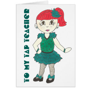 SKÄL TILL MIN TAP TEACHER Dance Tapdance Class Hälsningskort