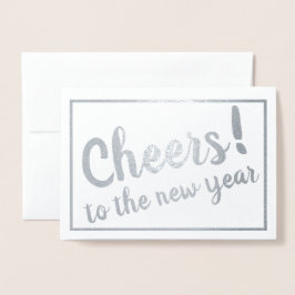 Skål till nyåret! folierat kort