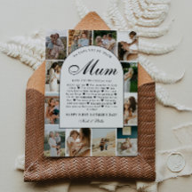 Skäl till varför vi älskar dig mamma fotocollage M