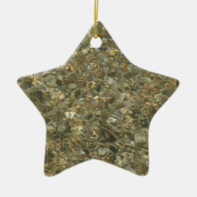 Skal under krusande vatten julgransprydnad keramik (Framsidan)