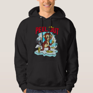 Skal ut från den ynka Chimpanzee Cute Monkey Ice S Hoodie