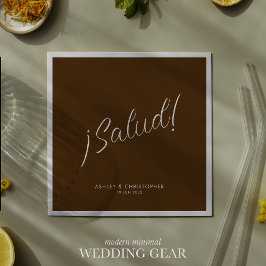 ¡Skål! Valnöt Brun Minimal Vid Alla Tillfällen Coc Pappersservett