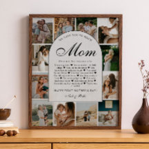 Skäl Vi Älskar Dig Mamma Foto Grid Collage