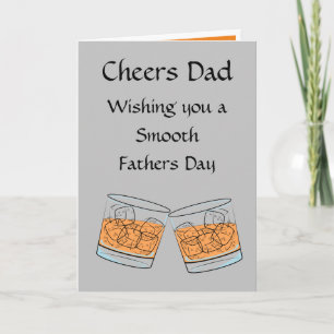 Skål Whisky Fars Dag  Kort