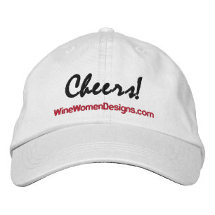 Skål! Wine Women Designs Ljus Broderad Keps
