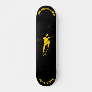 Skala hårt eller gå hem mini skateboard bräda 18,5 cm