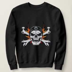 Skala korsben med Flamande Vingar T Shirt