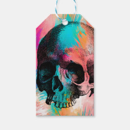 Skala med färgad bakgrund presentetikett