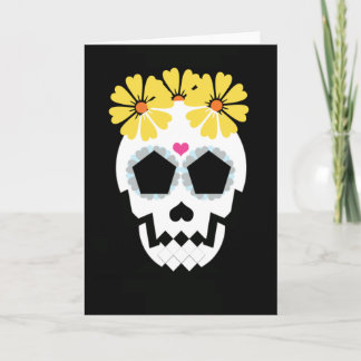 Skala med Gula blommor Kort