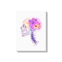 Skala med Lila blomma