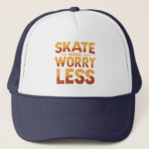 Skala mer, oroa dig mindre retro-skateboardingcita keps