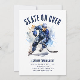 Skala över ishockeyfödelsedag Inbjudan
