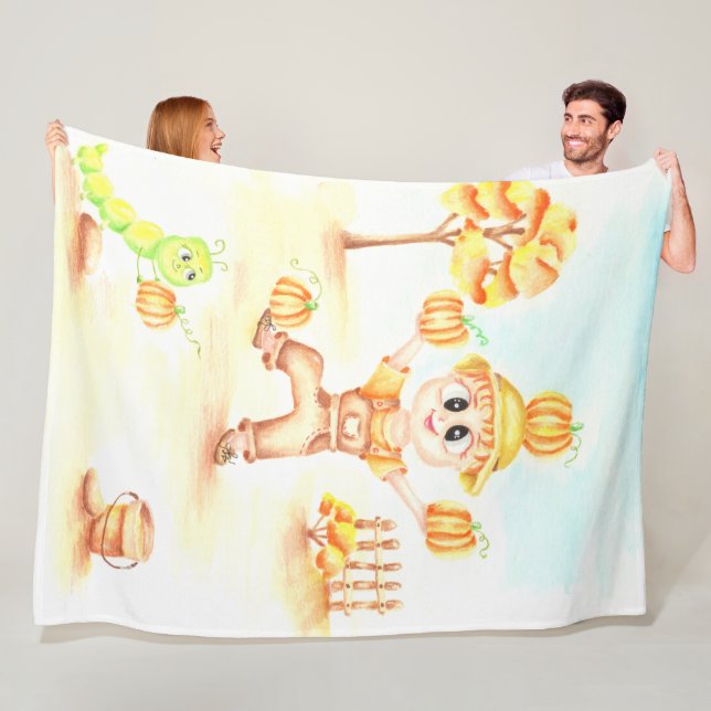 Skala upp gingerpojke fleecefilt (På plats)