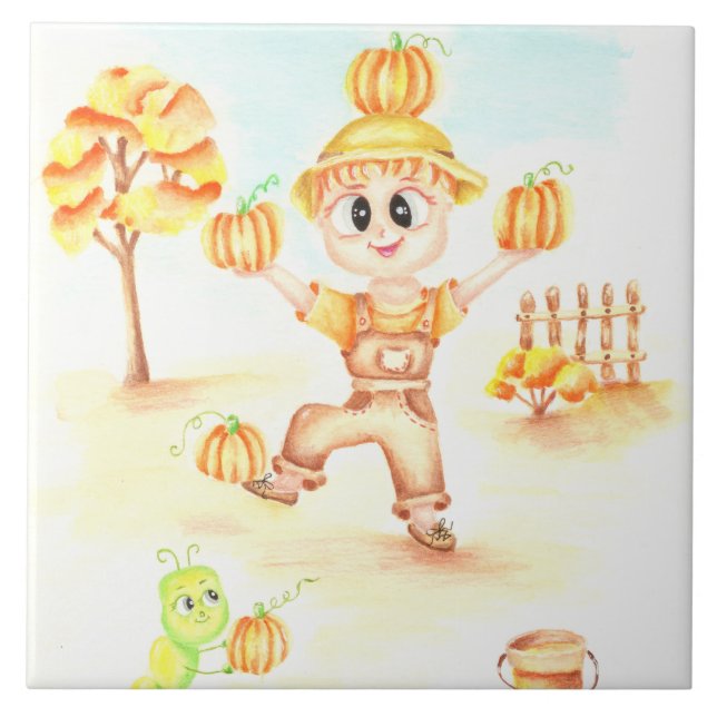 Skala upp gingerpojke kakelplatta (Framsidan)