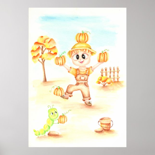 Skala upp gingerpojke poster (Framsidan)