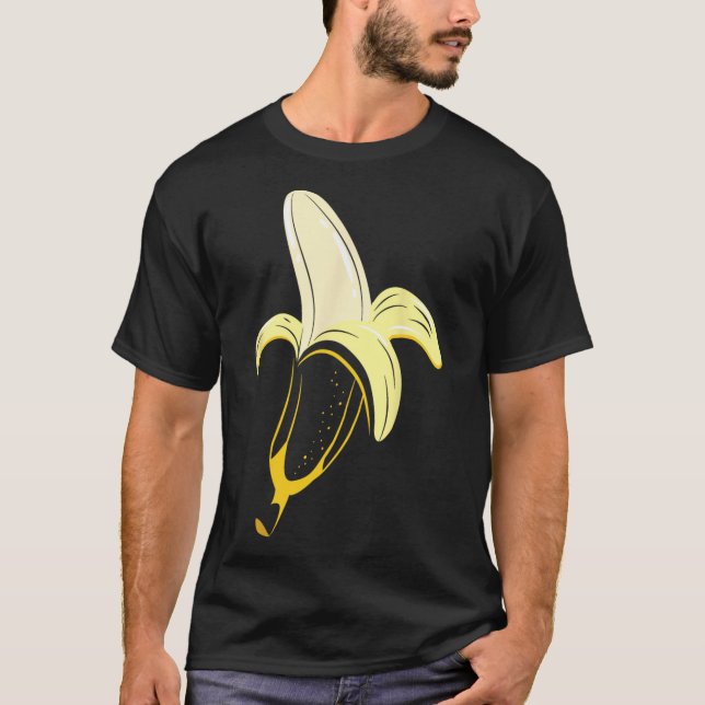 Skalad Banana Costume Cute Easy Fruits Halloween G T Shirt (Framsida)