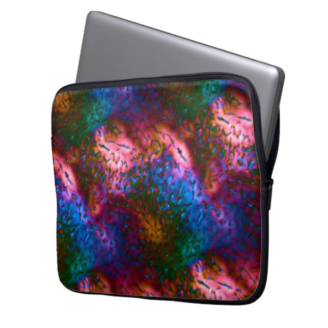 Skalad bläckfisk på lax laptop fodral (Framsidan Vänster)